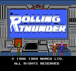 Rolling Thunder (Japan) Title Screen